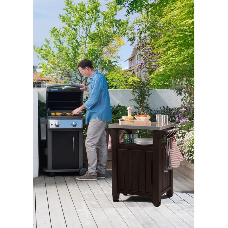 KETER Stôl UNION 105l | hnedý 2