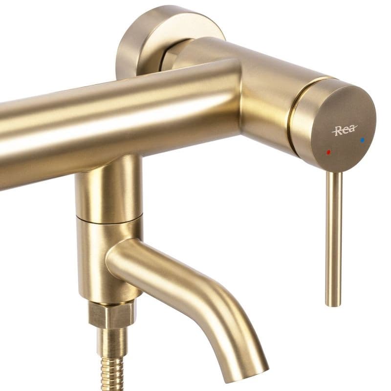REA - Vaňová nástenná batéria Clif - matná Brush Gold REA-B4242 4