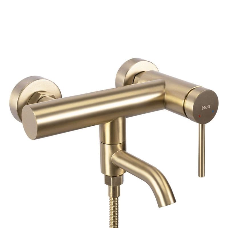 REA - Vaňová nástenná batéria Clif - matná Brush Gold REA-B4242 5