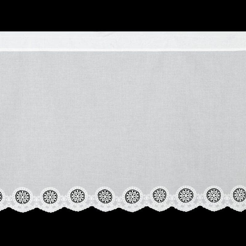 ArtFir Krátka záclona LILA P | biela 150 x 70 cm 2