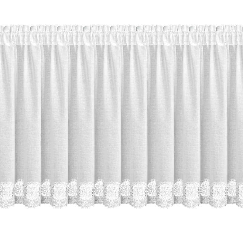ArtFir Krátka záclona LILA P | biela 150 x 70 cm 3