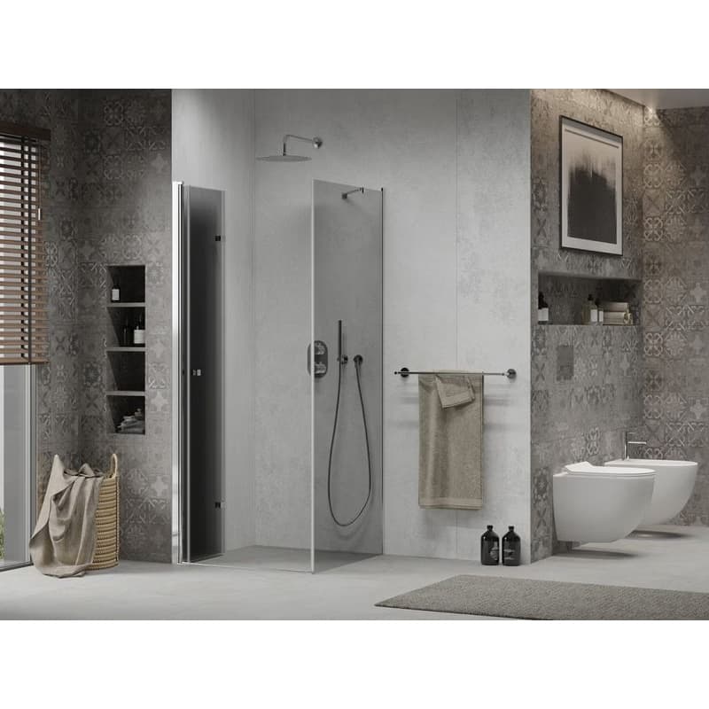 MEXEN/S - LIMA sprchovací kút 90x90, grafit, chróm 856-090-090-01-40 4