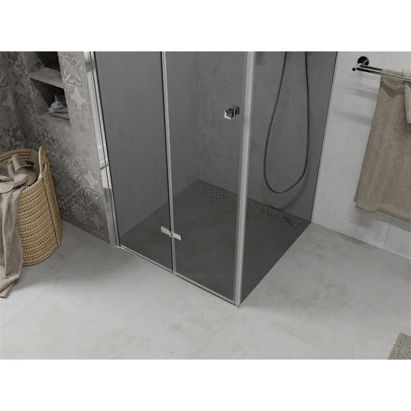 MEXEN/S - LIMA sprchovací kút 90x90, grafit, chróm 856-090-090-01-40 5