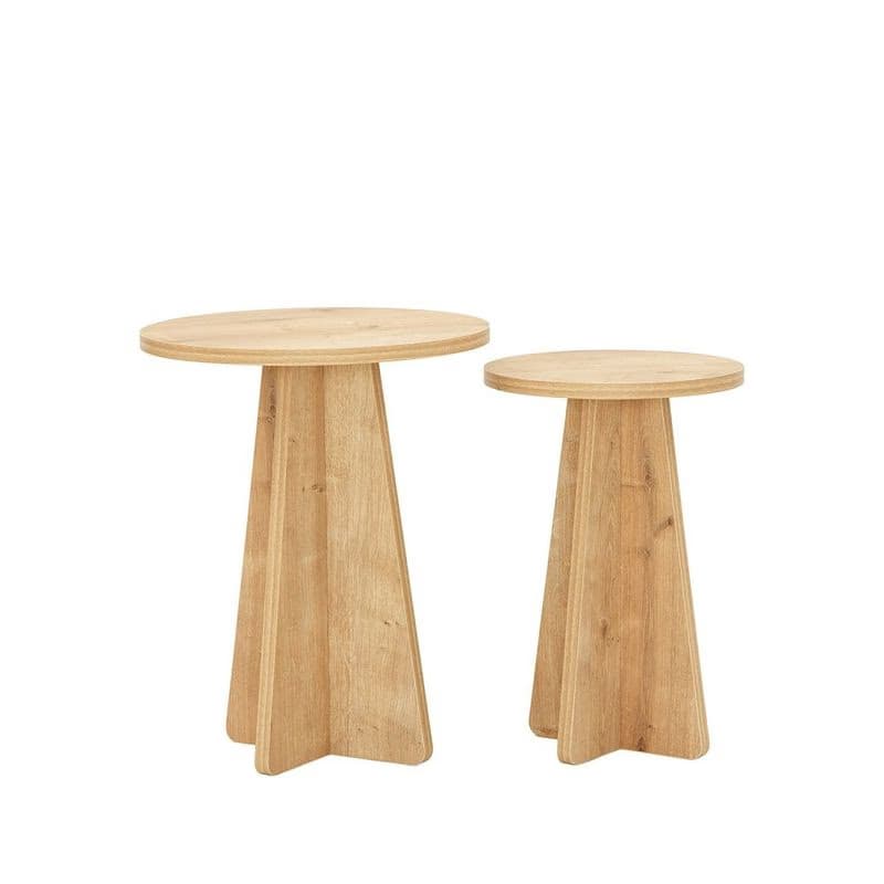 Sada odkladacích stolíkov (2 kusy) Mushroom - Sapphire Oak 2