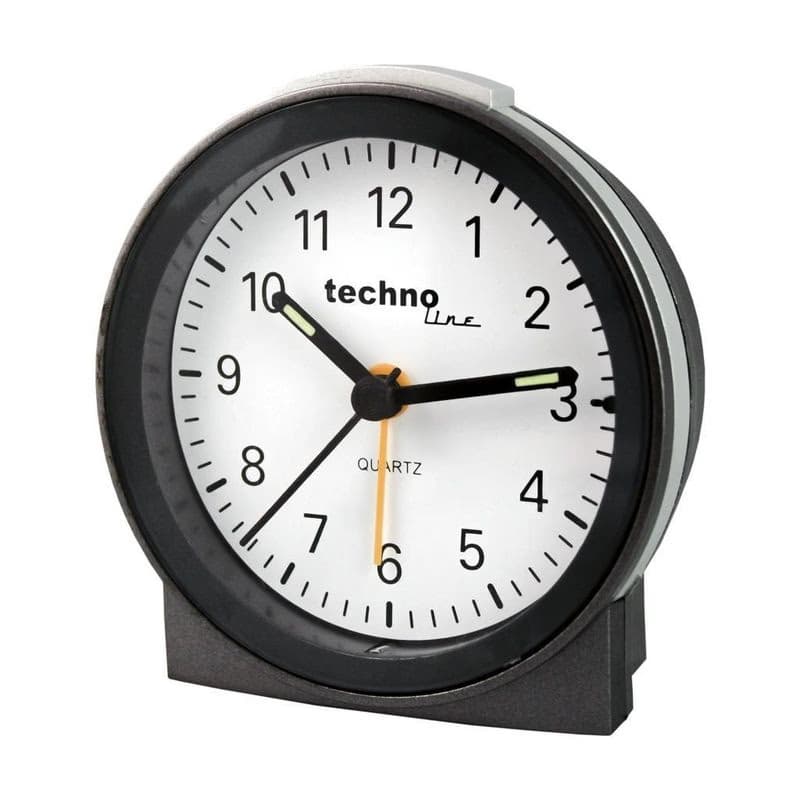TechnoLine Modell G analógový budík, strieborný 2