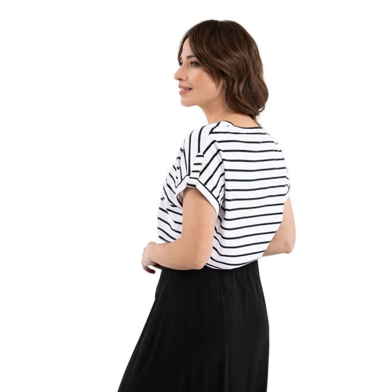 Dámske tričko s krátkym rukávom VOLCANO T-PORTO-700-BLACK 2