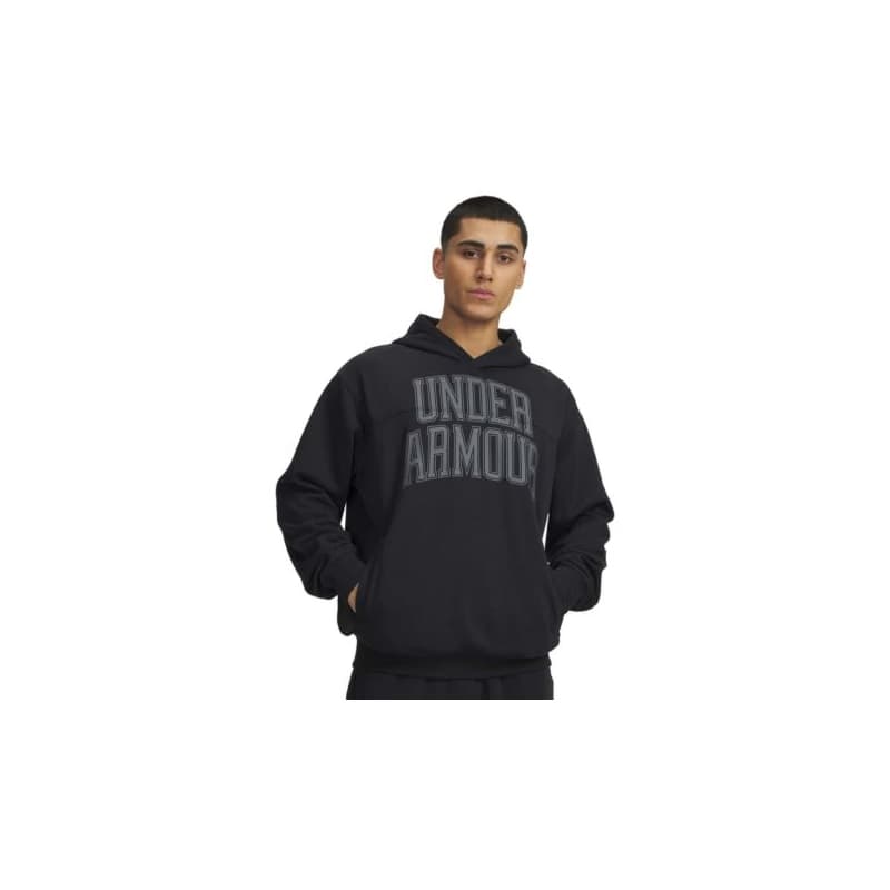Pánska mikina s kapucňou UNDER ARMOUR UA Rival LW Graphic Hoodie-BLK