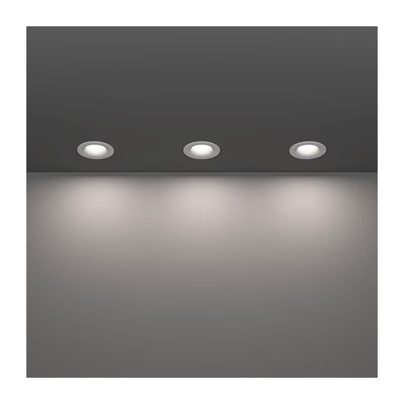Eglo 902272 – sada 3× LED kúpeľňových podhľadových svietidiel SALABATE LED/4,9W/230V, priemer 8,8 cm, IP65, biela 902272