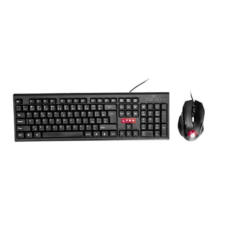 LYNX set klávesnica a myš, drôtový set, USB, CZ/SK 2
