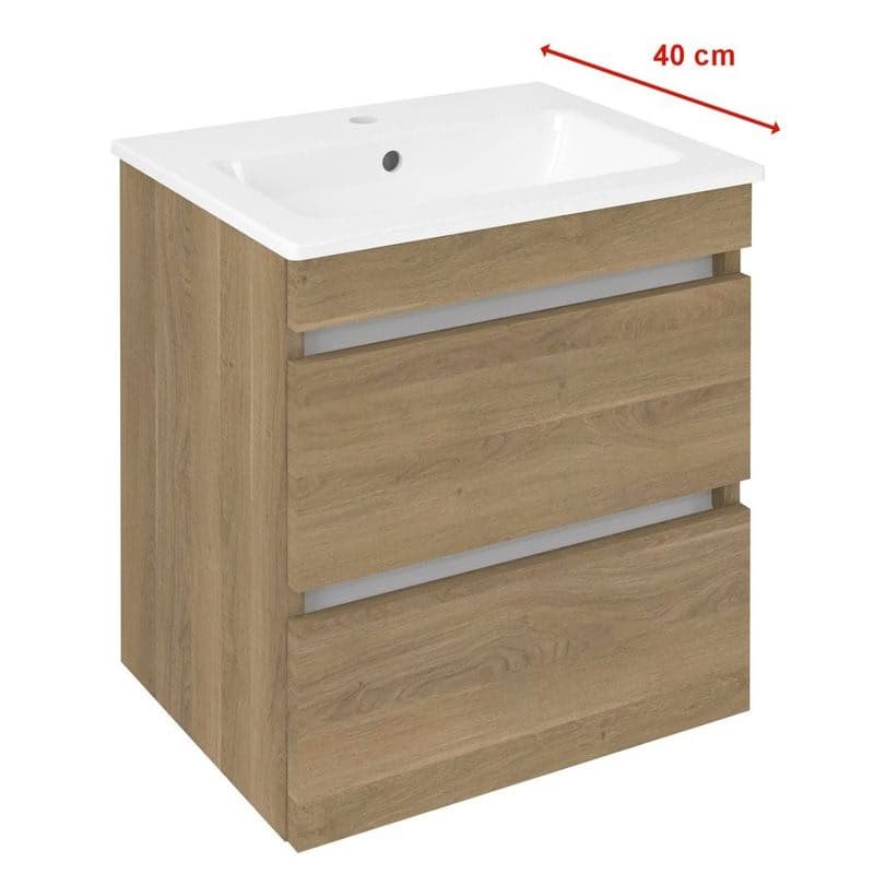 SAPHO - EZARA umývadlová skrinka 48x54x39cm, dub cuneo EZ492-2525 1