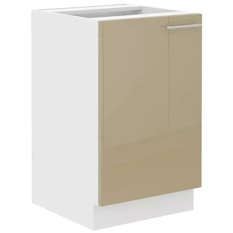 Kuchynská skrinka Lara 50zl 1f Bb Mdf Cappucino lesk 1