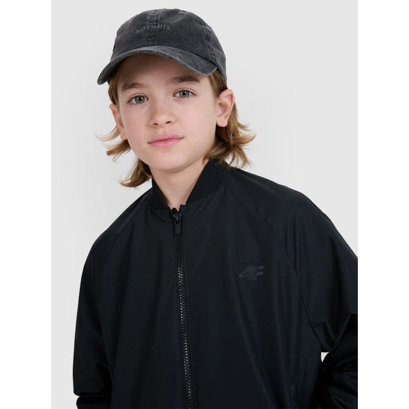 Chlapčenská bunda 4F JUNIOR JACKET-JWSS25TJACM186-20S-BLACK 2