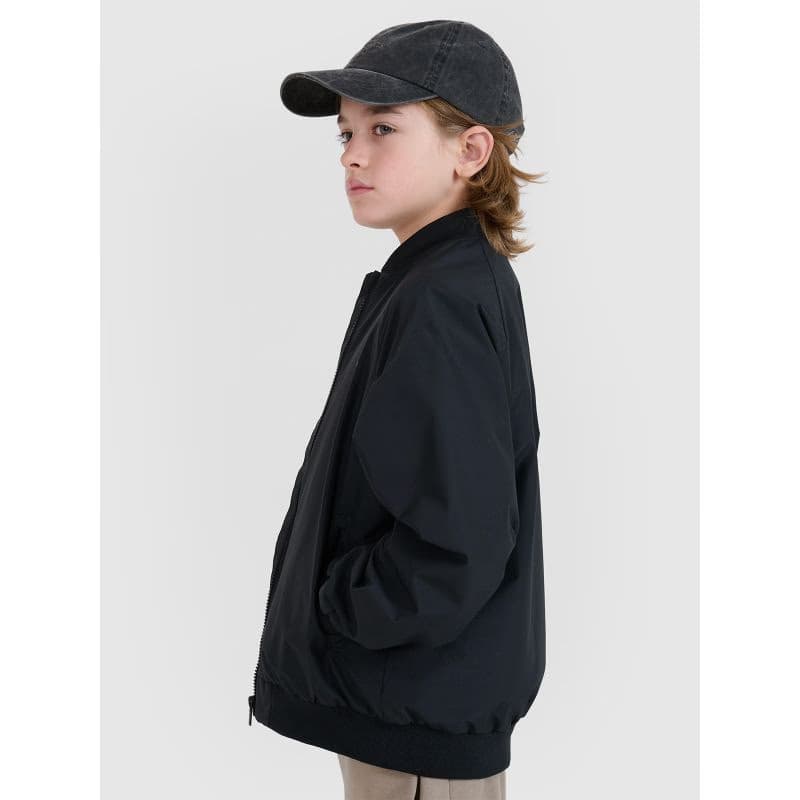 Chlapčenská bunda 4F JUNIOR JACKET-JWSS25TJACM186-20S-BLACK 3