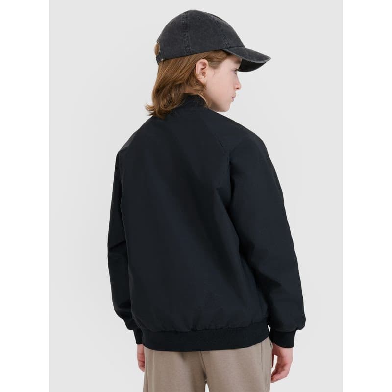 Chlapčenská bunda 4F JUNIOR JACKET-JWSS25TJACM186-20S-BLACK 4
