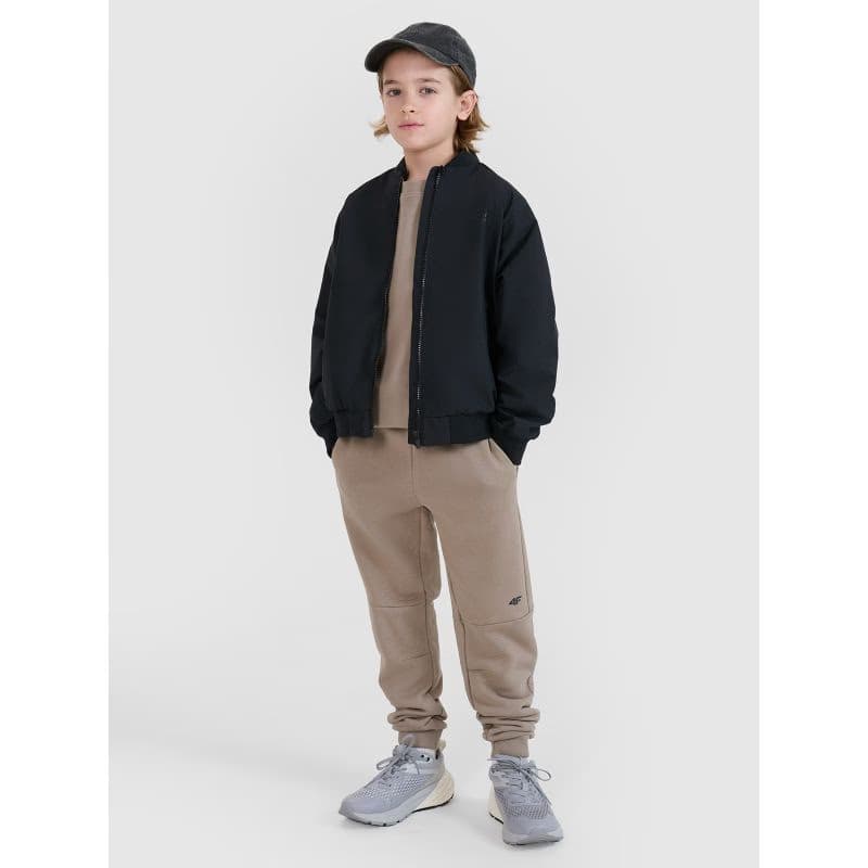 Chlapčenská bunda 4F JUNIOR JACKET-JWSS25TJACM186-20S-BLACK 5