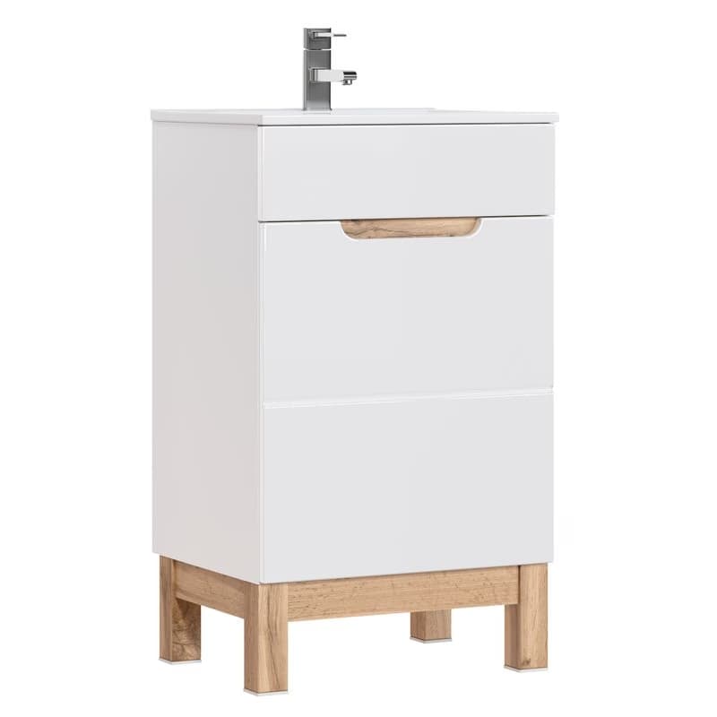 ArtCom Keramické umývadlo CFP DANCE 50 | UM-2050RB (8009) | biely lesk 50 cm 2