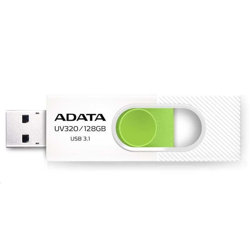 ADATA Flash Disk 64GB UV320, USB 3.1 Dash Drive, biela/zelená 1