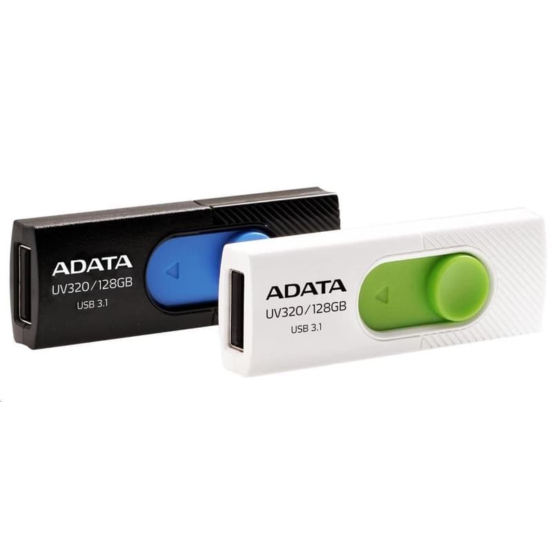 ADATA Flash Disk 64GB UV320, USB 3.1 Dash Drive, biela/zelená 3