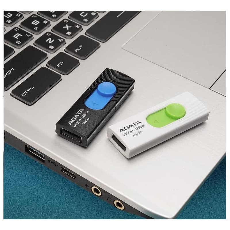 ADATA Flash Disk 64GB UV320, USB 3.1 Dash Drive, biela/zelená 5