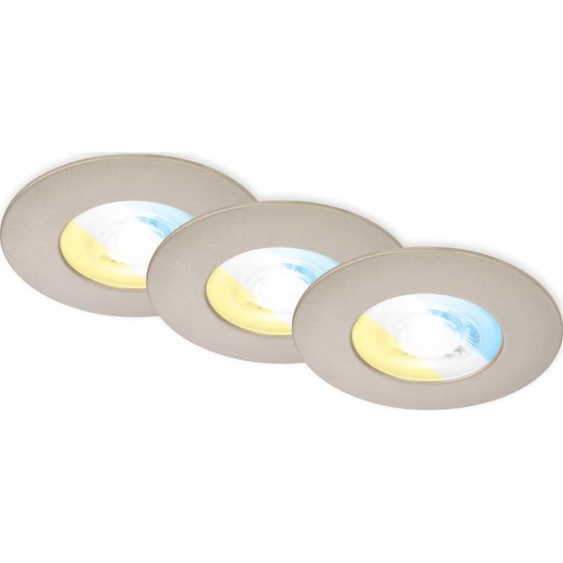 Briloner 7605032-SADA 3xLED Kúpeľňové podhľadové svietidlo 3xLED/4,9W/230V IP44 matný chróm 7605032 1
