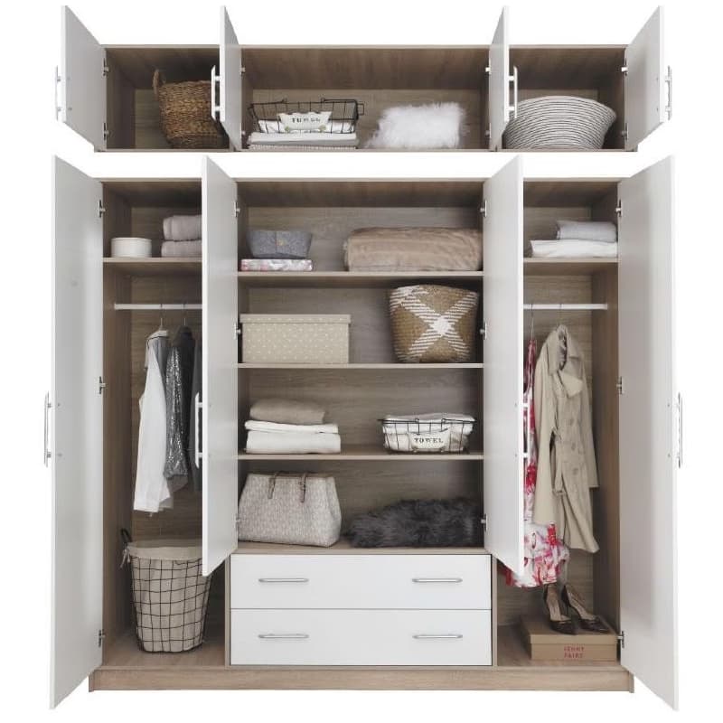 Meblar  Nadstavec k šatníkovej skrini SMART SRN1 | cashmere 3