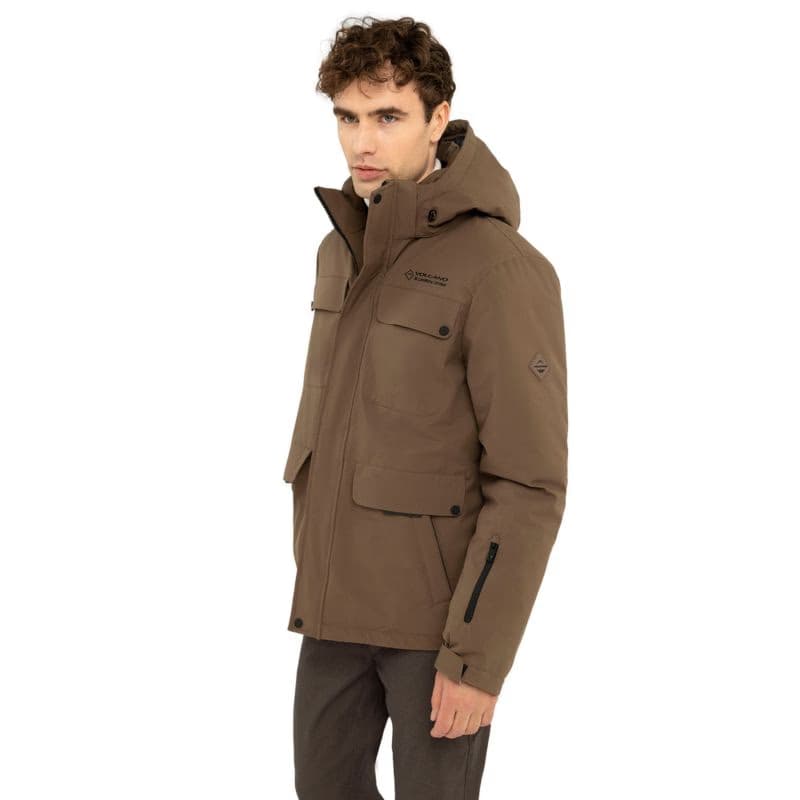 Pánska bunda VOLCANO J-NOEL-500-BROWN 2