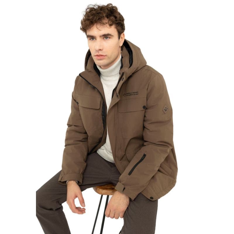 Pánska bunda VOLCANO J-NOEL-500-BROWN 3