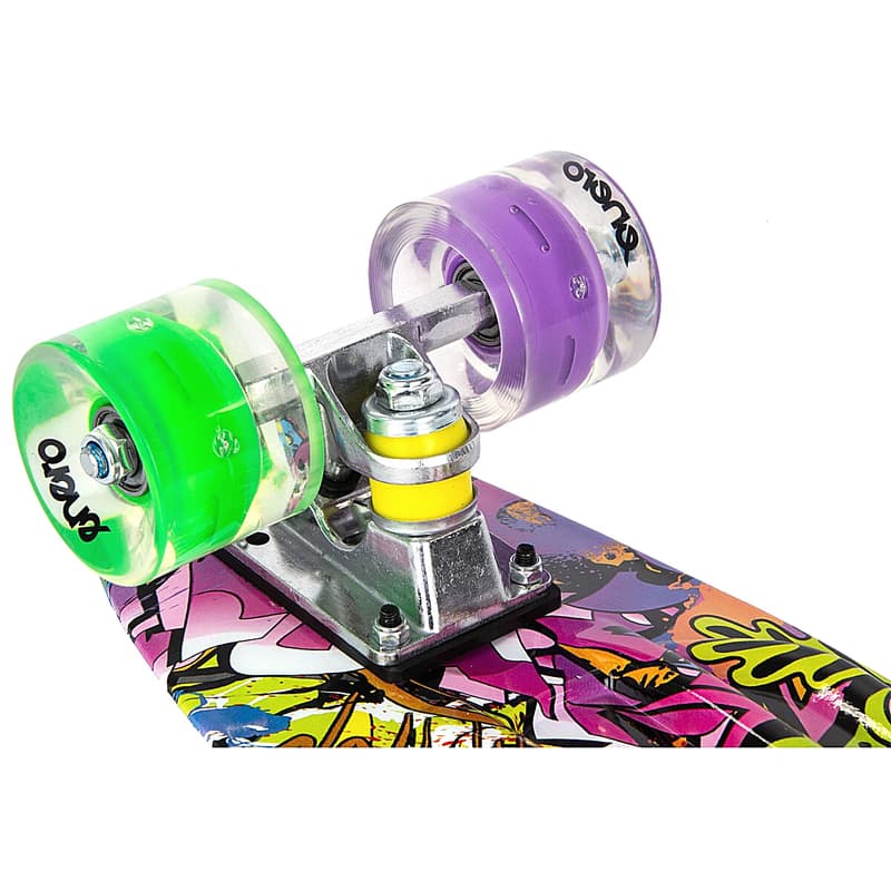 Pennyboard ENERO 56cm s LED kolieskami, VINTAGE 5