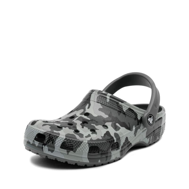 Chlapčenské kroksy (rekreačná obuv) CROCS Classic Camo Clog K black grey 3