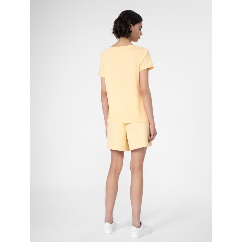 Dámske teplákové kraťasy 4F SHORTS CAS F070-73S-LIGHT LEMON 4