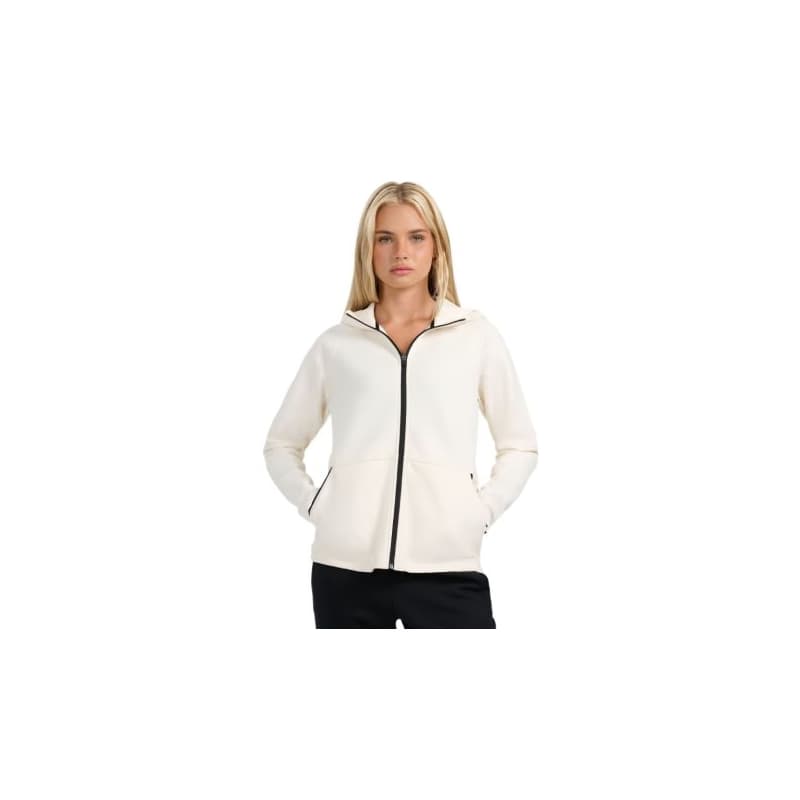 Dámska mikina so zipsom 4F SWEATSHIRT F2260-WAW25TSWSF2260-11S-OFF WHITE