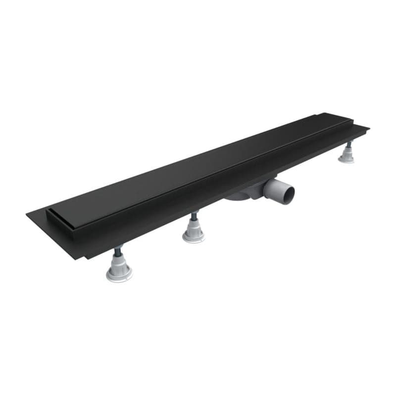 OMNIRES - LOWFIX lineárny sprchový odtok s pevnou mriežkou, 60 cm čierna /BLH/ LOWFIX60GBL 1