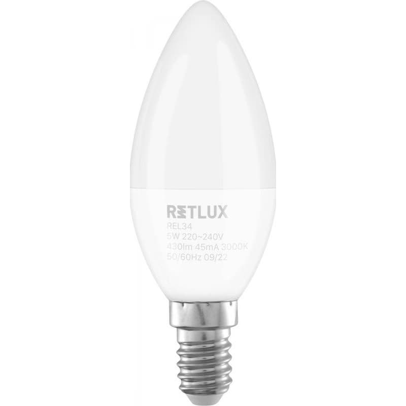 REL 34 LED C37 2x5W E14 WW RETLUX 2