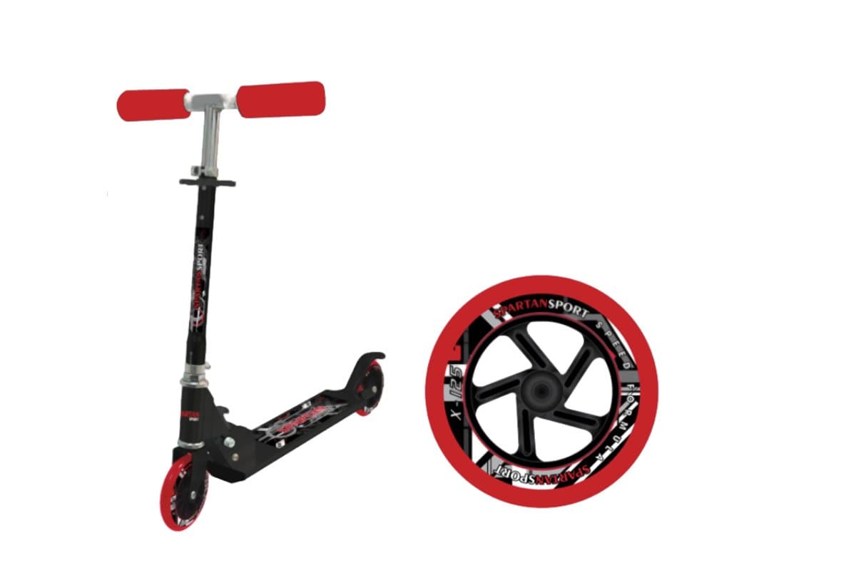 Kolobežka SPARTAN Formule X - 125 mm - čierná