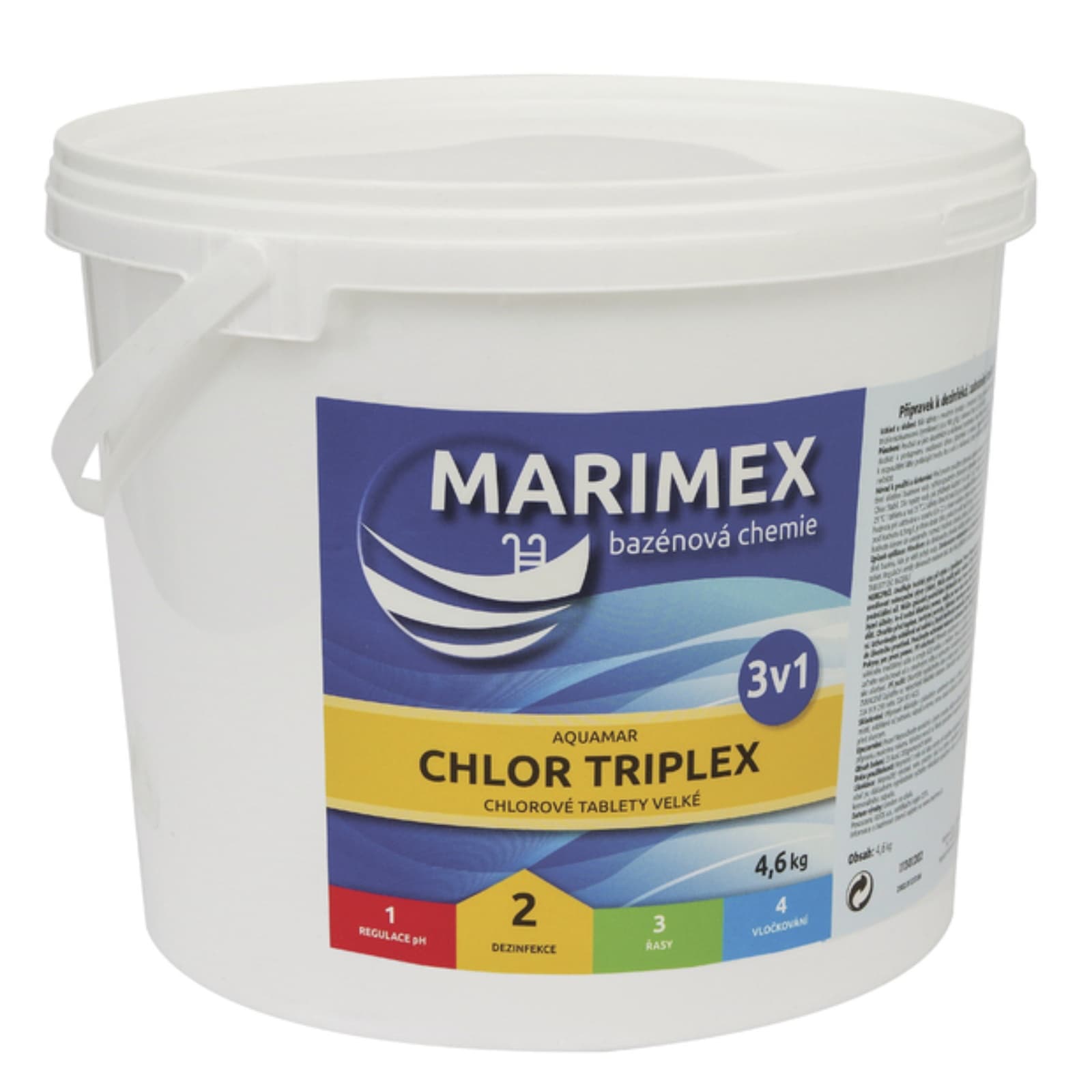 Bazénová chémia MARIMEX Chlor Triplex 4,6 kg 1