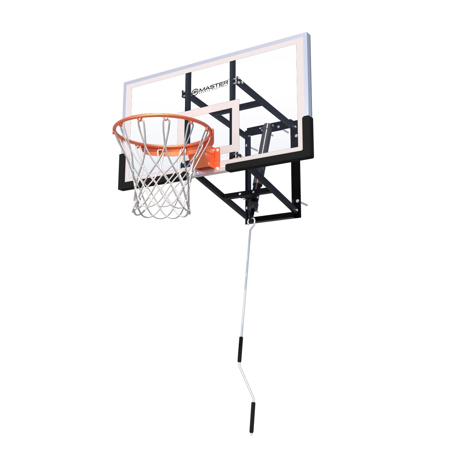 Basketbalová doska MASTER 140 x 80 cm s konštrukciou 1