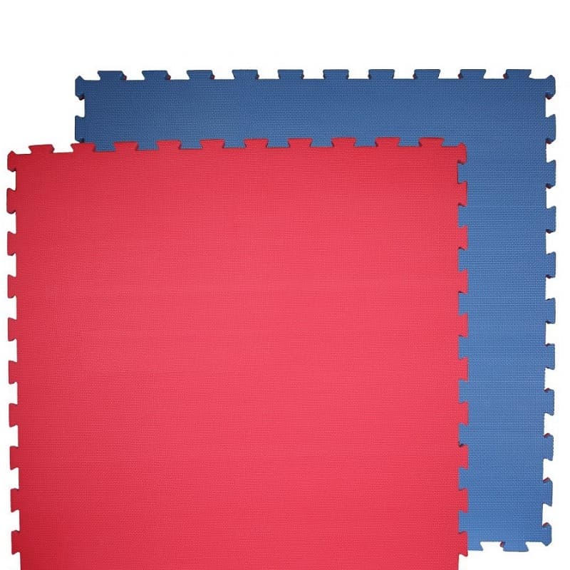 Športová podlaha SPARTAN 100 x 100 x 2 cm - modrá-červená