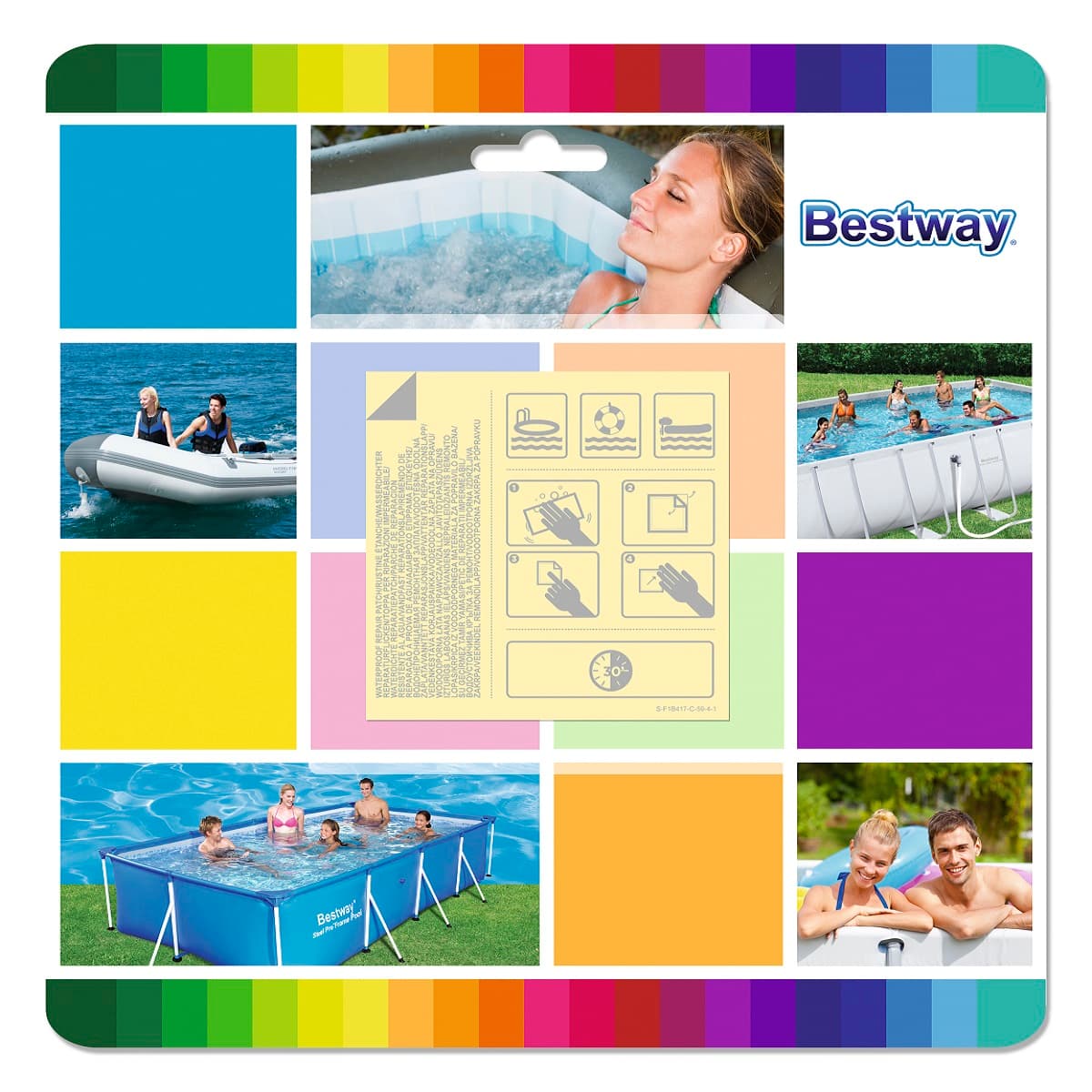 Samolepiace záplaty na člny a bazény BESTWAY