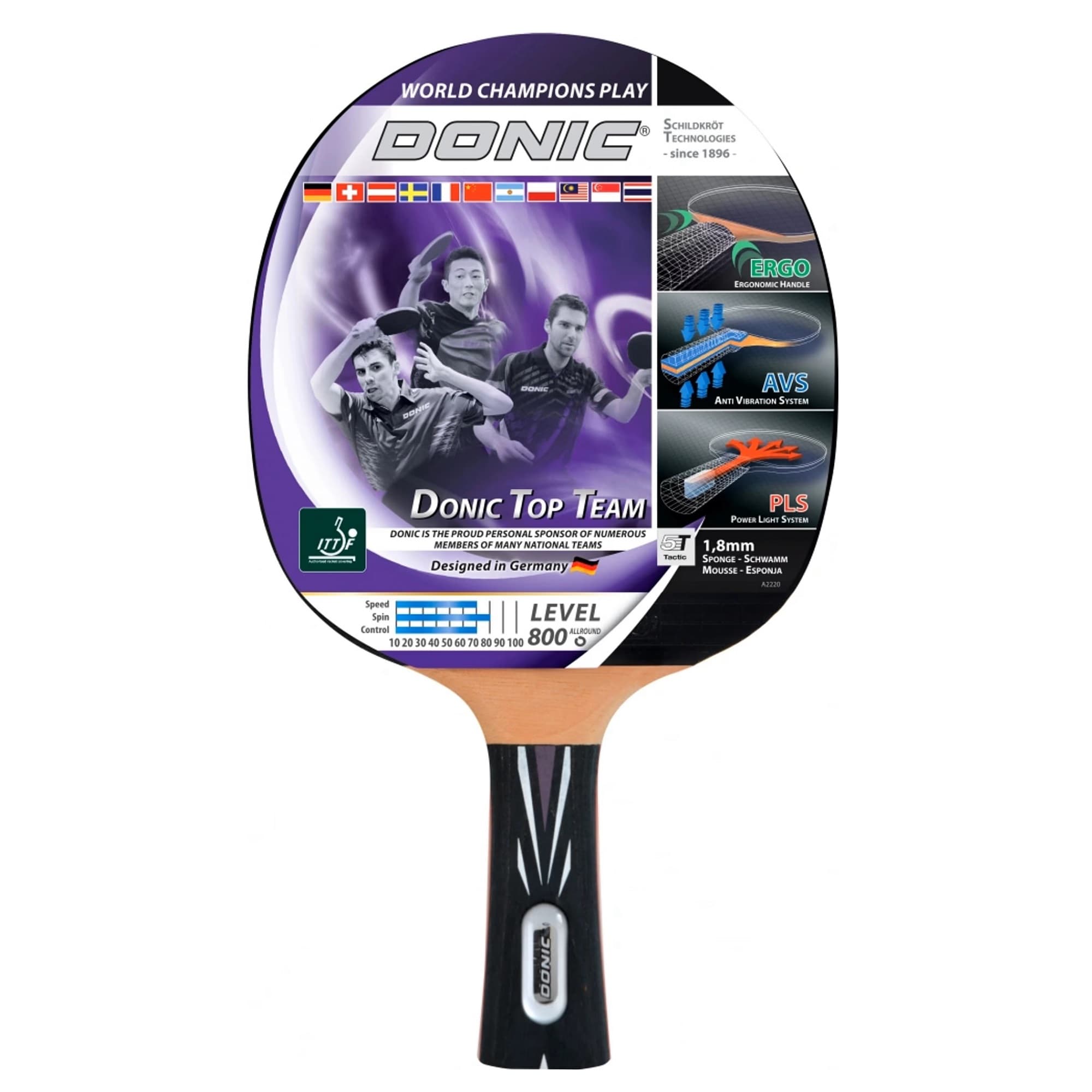 Raketa na stolný tenis DONIC Top Team 800