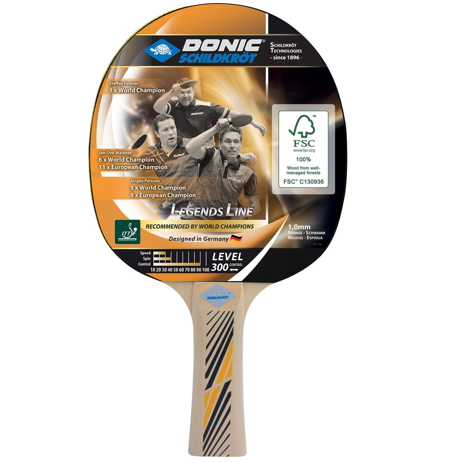 Raketa na stolný tenis DONIC Legends 300 FSC 1
