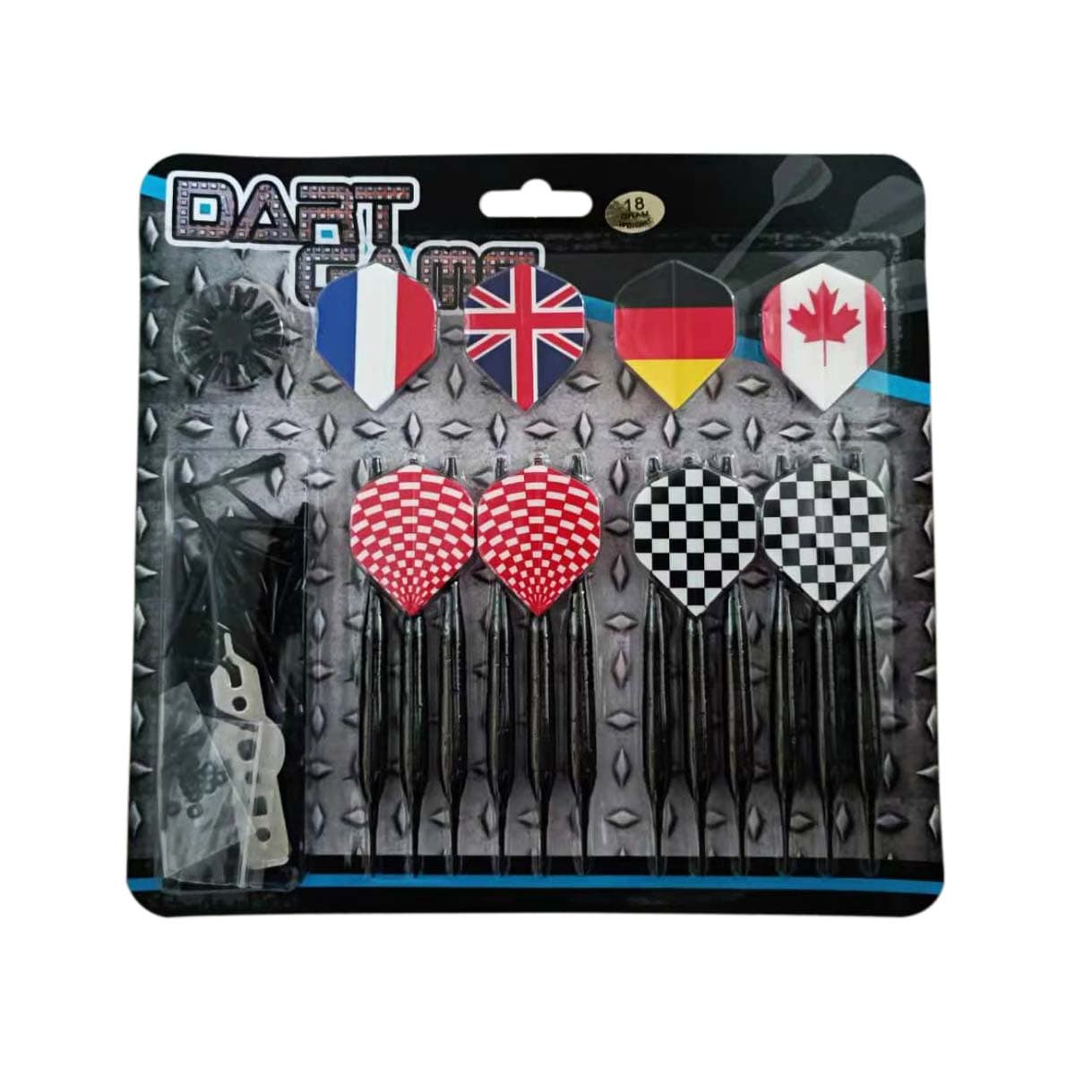 Šípky MASTER Black Plated Brass 12ks - softip 18g set 1