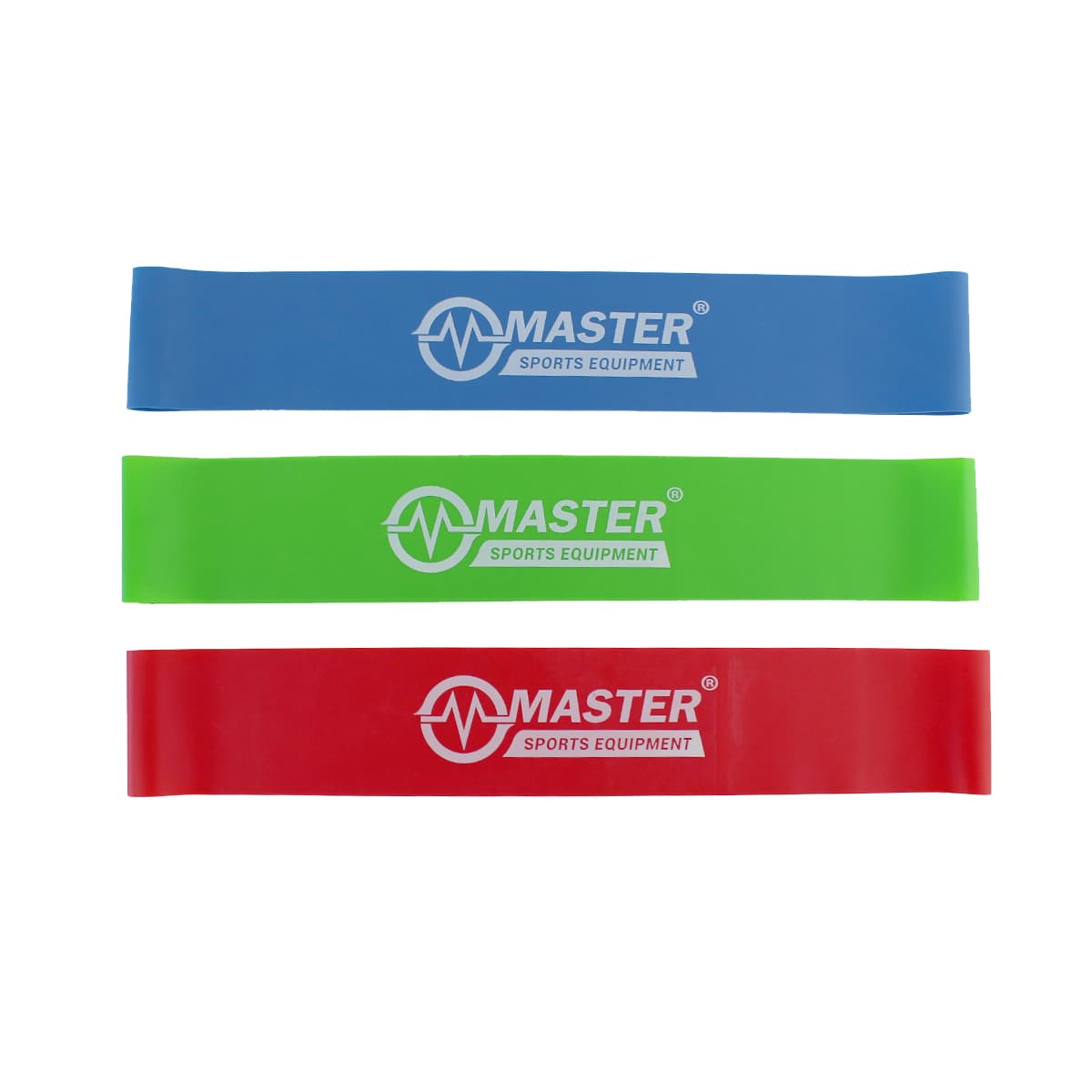 Akčný set posilňovacích gúm MASTER Aerobik Tone Loop - 0,3, 0,5 a 0,7 mm 1