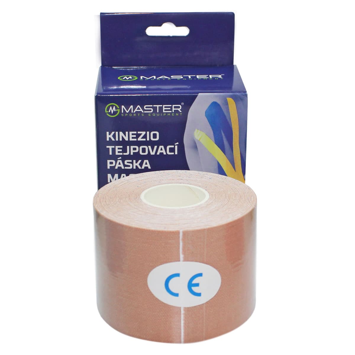 Kineziologická tejpovacia páska MASTER 5 cm x 5 m - telová 1