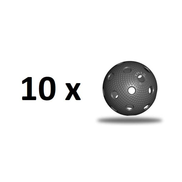 Florbalová loptička TRIX IFF - čierna - 10 ks 1