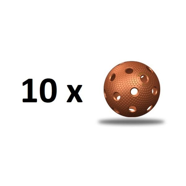 Florbalová loptička TRIX IFF - medená - 10 ks 1
