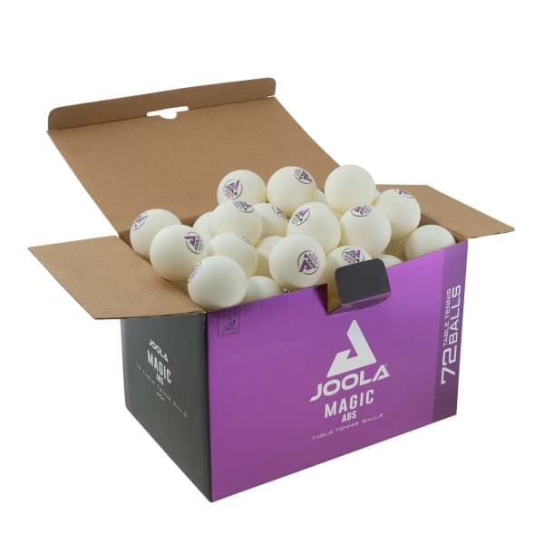 Loptičky na stolný tenis JOOLA Magic ABS 72 ks - biele 1