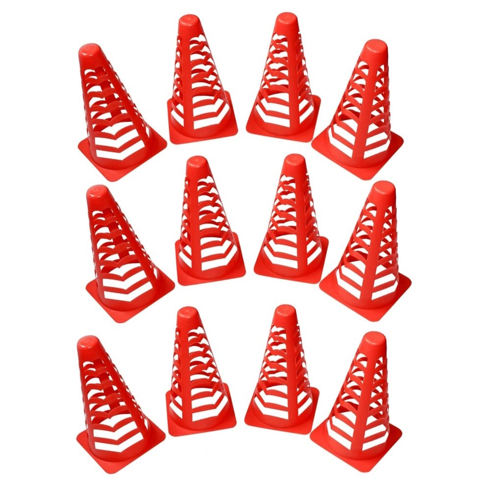 Futbalové prekážky MASTER sada 12 ks kužeľov - 22 cm 1
