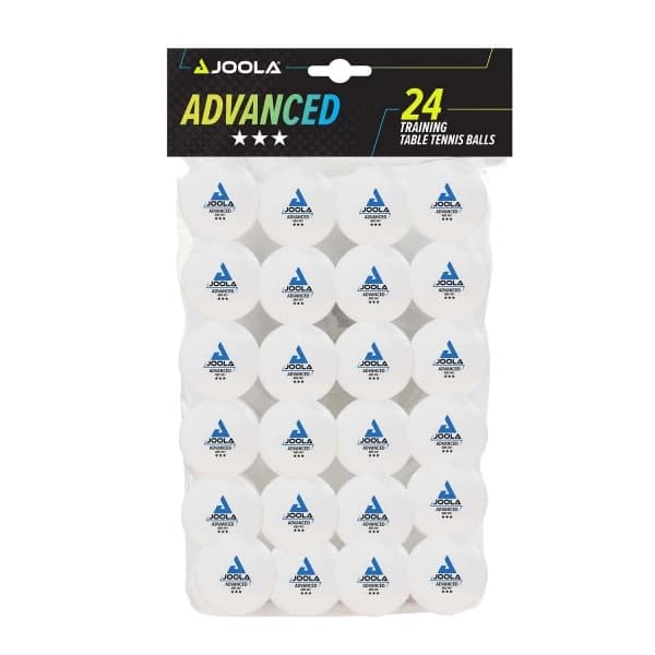 Loptičky na stolný tenis JOOLA Advanced Training *** 24 ks - biele