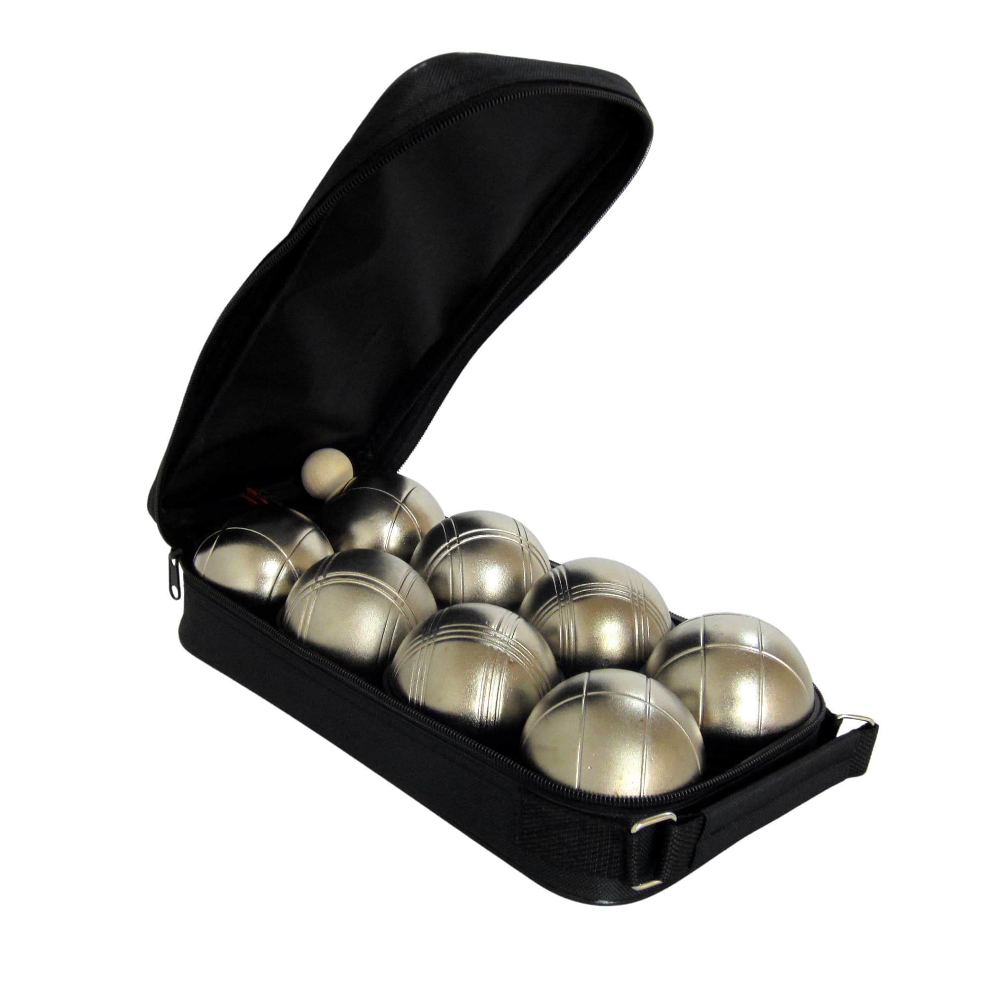 Petanque sada MASTER 8 matne zlatých gulí obal nylon