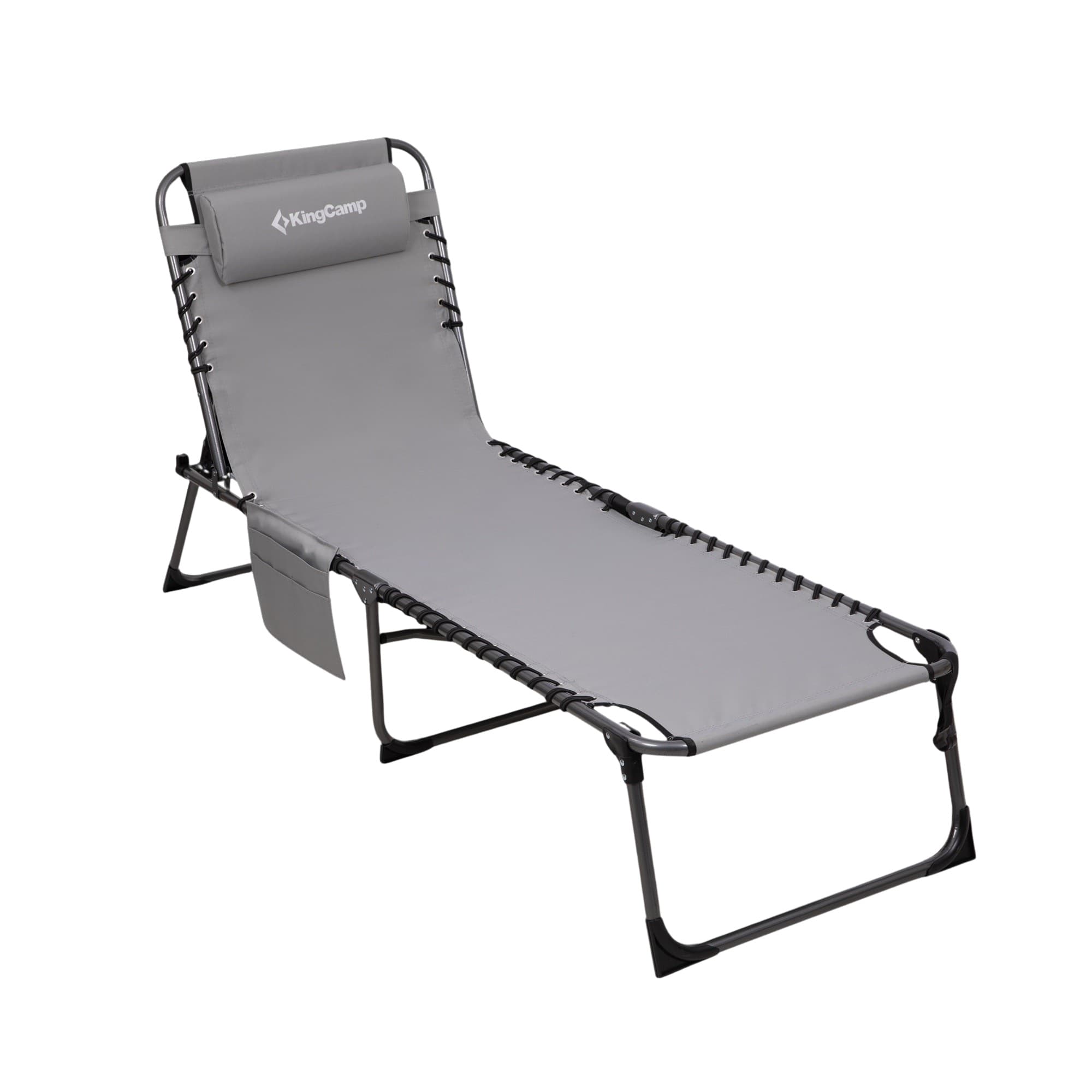 Skladacie ležadlo KING CAMP Magnolia B40 - 190 x 59 cm - šedá 1